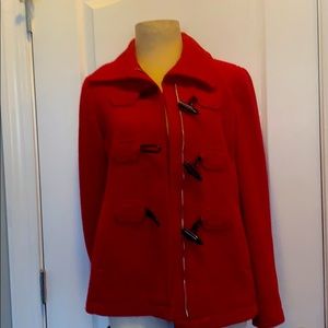 Gently worn medium Ann Taylor Coat. Free earrings